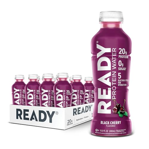 Ready® Protein Water – 20g Whey Protein Isolate, Zero Sugar, Low-Calorie Sports Drink for Hydration & Recovery – Electroly...