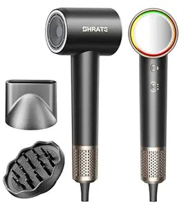 SHRATE Professional High Speed Ionic Hair Dryer | Ultra-Fast Drying | 500 Million Negative Ions | Low Noise | 160000 RPM |...