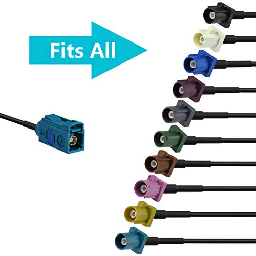 Bingfu Fakra Z Female to Male Vehicle Antenna Extension Cable 5m 16.5 feet for Car Stereo Android Head Unit GPS Navigation...