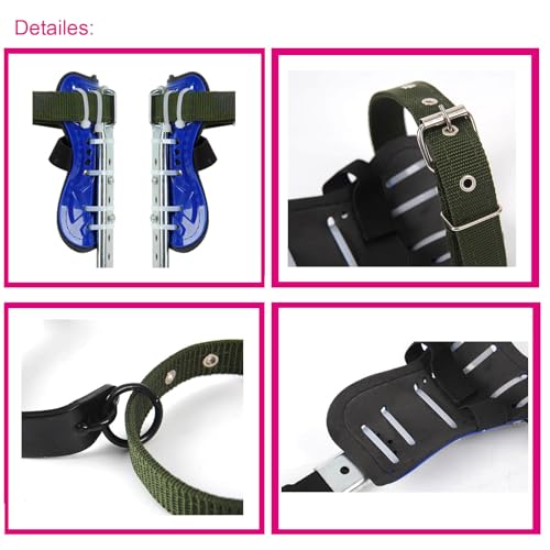 Rohseson Tree Climbing Spikes, Tree Climbing Gear with Non-Slip Pedal, Adjustable Tree Climbing Tool Set