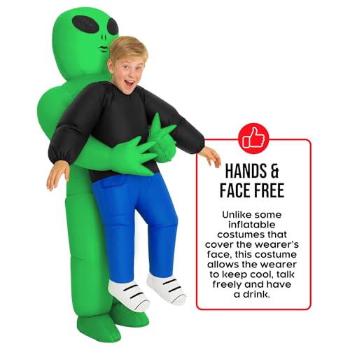 Morph Kids Alien Costume, Inflatable Alien Costume Kids, Aliens Blow Up Costumes Kid, Boys Inflatable Costumes