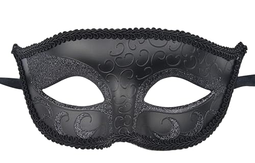 KEFAN 2 Pack Couple's Venetian Masks Set Masquerade Ball Mask Carnival Mardi Gras Prom Mask