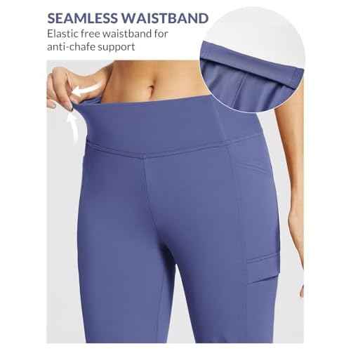 baleaf Women's Fleece Lined Pants Yoga Pants Warm Thermal Winter High Waisted Straight Leg Leggings with 6 Pockets