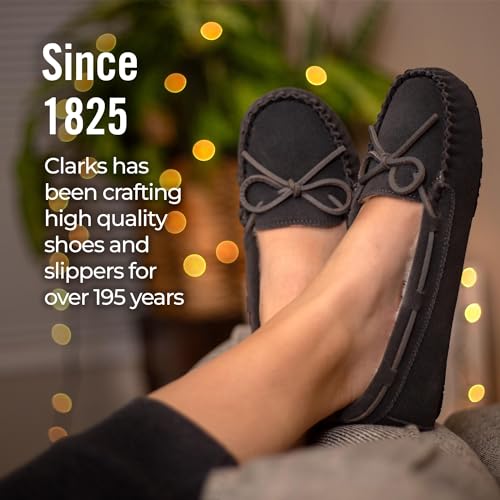 Clarks Women's, Suede Moccasin Slipper