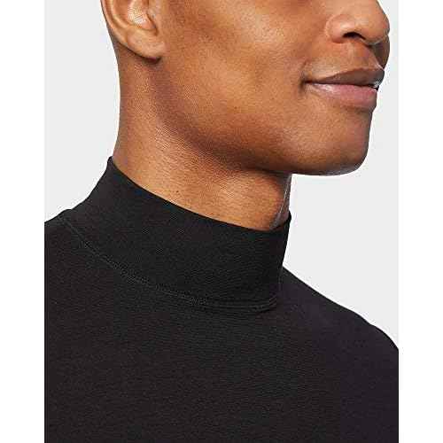 32 Degrees Heat Mens Performance Thermal Lightweight Baselayer Mock Top Long Sleeve Top