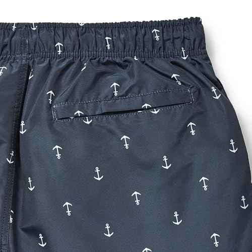 Nautica Men's Standard Quick Dry All Over Classic Anchor Print Swim Trunk