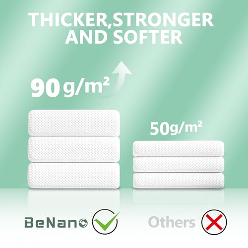 Benano Premium Compressed Towel Tablets Disposable Towel 55.1 in x 27.5 in Large Bath Towel Travel Towel Reusable for Hote...