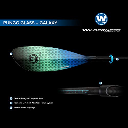 Wilderness Systems Pungo Kayak Paddle for Recreation/Touring | Fiberglass or Carbon Fiber Blade | Adjustable Carbon Fiber ...