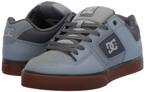 DC Men's Pure Casual Skate Shoe Carbon/Gum 9
