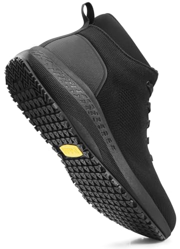 AEHAO Men's Non Slip Work Boots Slip Resistant Chef Shoes for Food Service Kitchen Restaurant Working Ankle Boot Casual Ou...