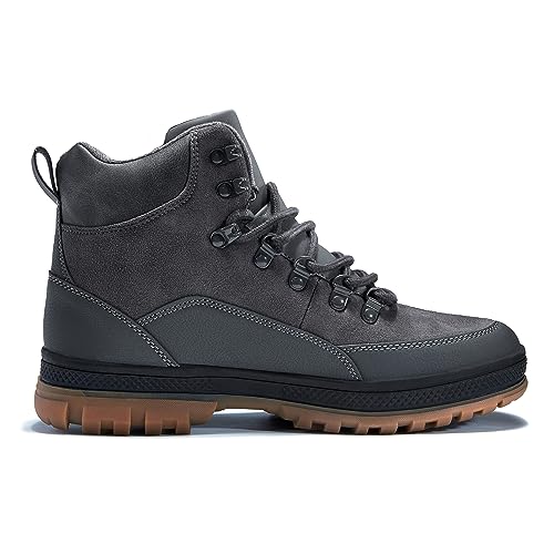 Wondamo Men's Snow Boots Lightweight Waterproof Winter Boots Fur Lined Anti-slip Cold Weather Shoes