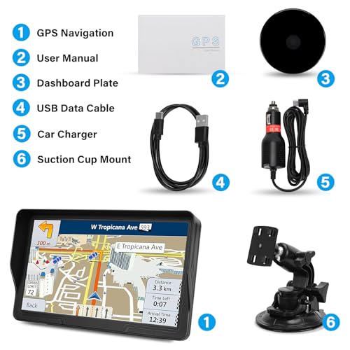 GPS Navigator for Car Truck RV, 9-Inch HD Touchscreen GPS for Car with 2026 Maps Free Lifetime Updates, Voice Turn-by-Turn...