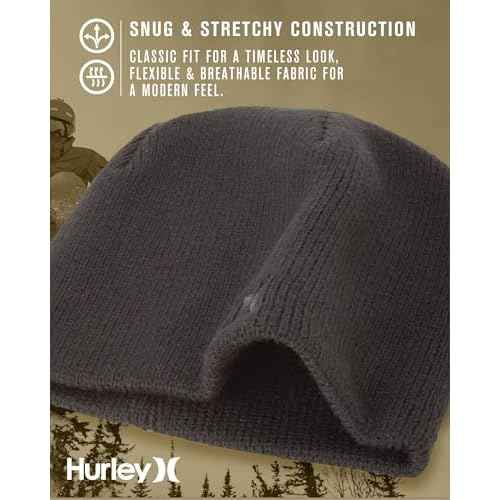 Hurley Men's Winter Hat - Classic Icon Beanie