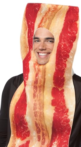 Rasta Imposta Bacon Strip Costume, Brown, One Size