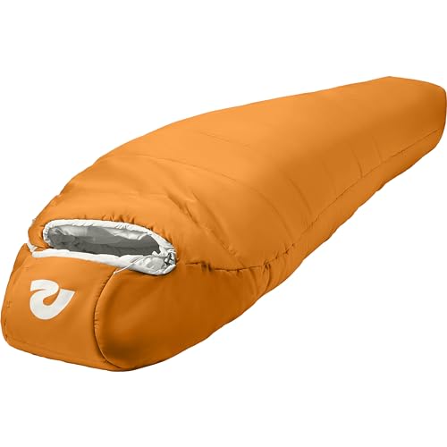 Retrospec Dream Mummy Sleeping Bag - 5, 15, & 30°F Cold Weather Camping & Travel Essential Gear with Water - Resistant She...