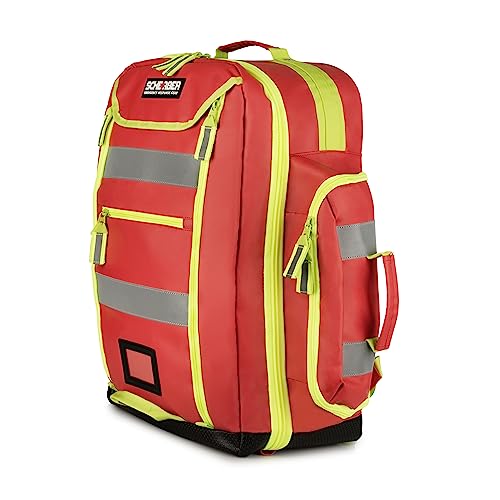 Scherber Fully-Stocked Premium First Responder Backpack | EMT/EMS Medic Trauma, Bleeding & Oxygen Medical Kit | CAT Tourni...
