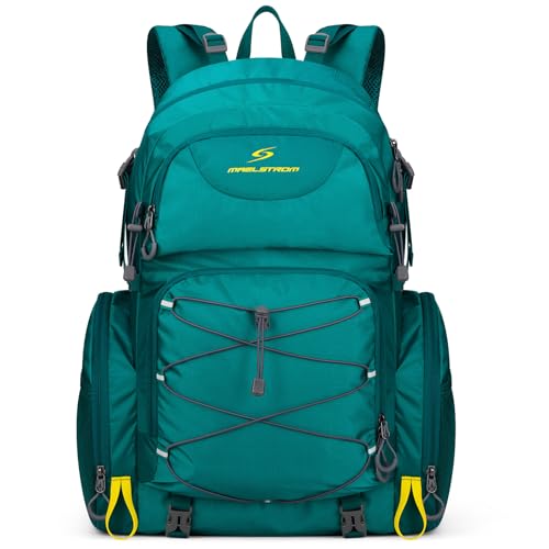Maelstrom Hiking Backpack,40L Waterproof Camping Backpack,Men Women Packable Hiking Daypack with Rain Cover,Lightweight Tr...