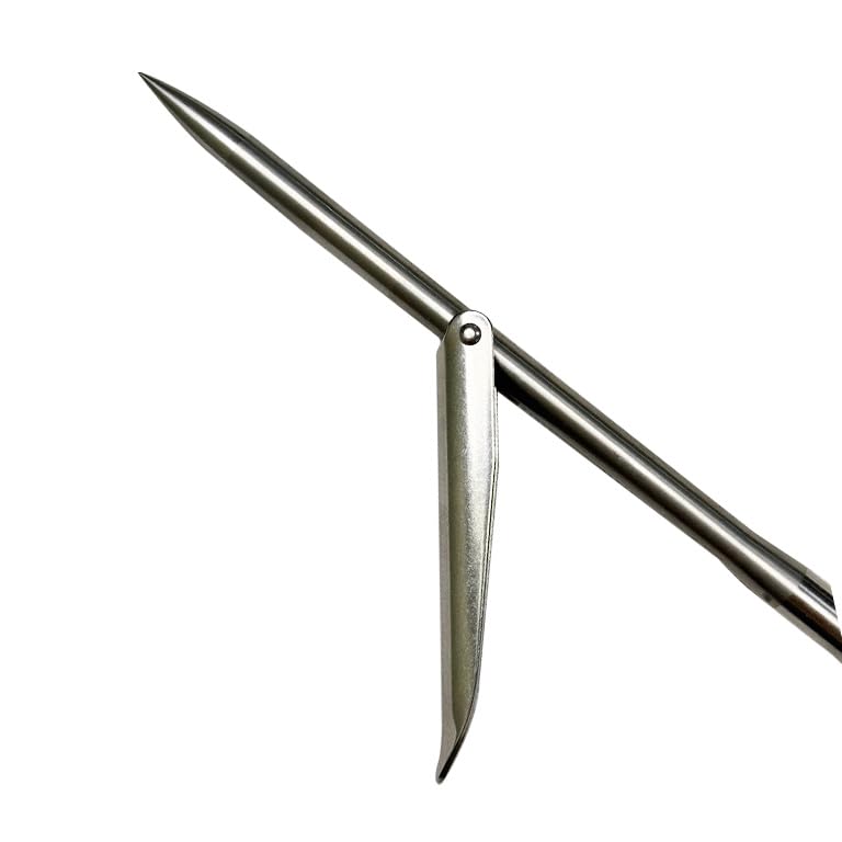 Scuba Choice 12" Stainless Steel Pole Spear Tip 8mm Female Single Barb Head – Durable Replacement Spearfishing Tip for Col...