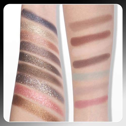 UCANBE Baked Eyeshadow Makeup Palette with Hidden Gems, 16 Colors Nude Eye Shadow with Matte Glitter Metallic Shimmer, Hig...