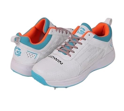 KNK Gowin Tyro Metal Spike Cricket Shoe for Outdoor and Field Sports with All Round Performance