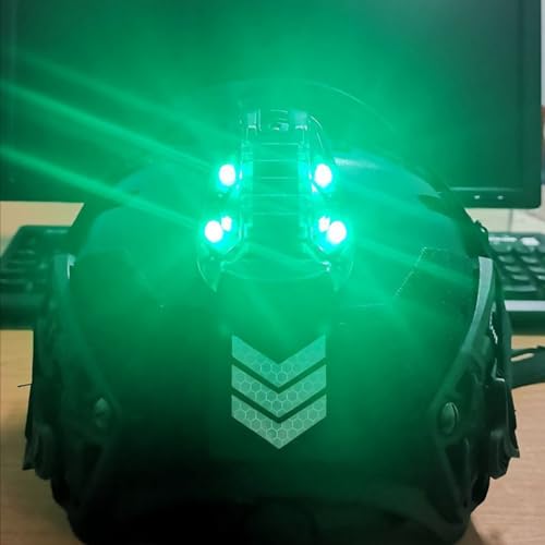 LThyzszb Tactical Helmet Light Signal Light with LED + IR/Strobe Military IFF Helmet Light Flashlight Survival Signal Ligh...