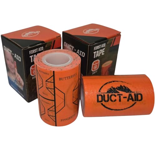 Duct-Aid Compact First Aid Kit, Medical Grade Adhesive, Emergency Response Kit, 10 Feet of Medical Tape (10 Feet of Medica...