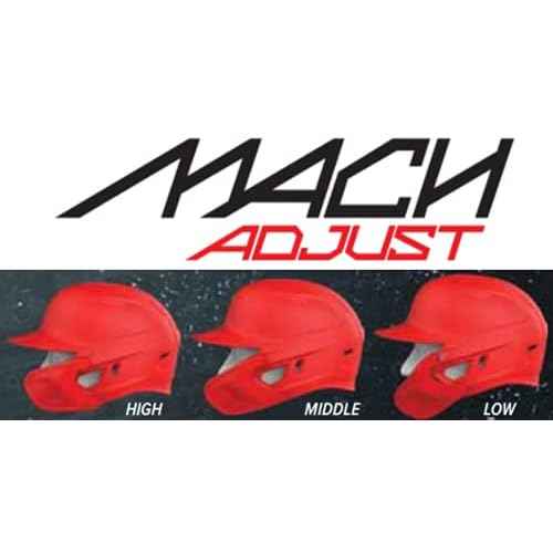 Rawlings | MACH Adjust Face Guard | Adjustable Extension Piece | Fits Mach Series Helmets | Matte| LHB & RHB Options