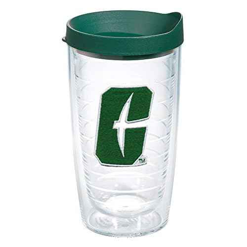 Tervis Made in USA Double Walled University of North Carolina UNC Charlotte 49ers Insulated Tumbler Cup Keeps Drinks Cold & Hot, 16oz, Logo