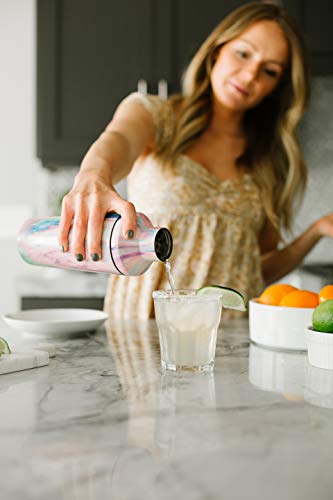 Simple Modern Cocktail Shaker Set with Jigger Lid | Stainless Steel Boston Shaker Insulated Martini Mixer for Mocktails | ...