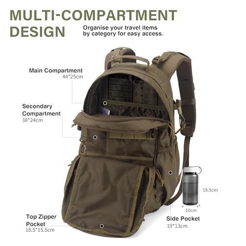 Mardingtop Military Tactical Backpack for Men 20L Molle Rucksack EDC Daypack for Hiking,Travel,Camping, Hunting