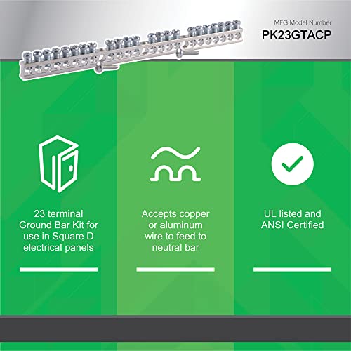 Square D by Schneider Electric Square D - PK23GTACP 23 Terminal Load Center Ground Bar Kit