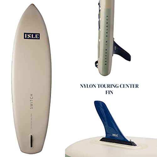 ISLE 2in1 Kayak & Paddle Board Bundle - Stand Up Paddle Board & Kayak, Incl. Seat, Paddle, Pump, Bag, 11.6 x 35.5 x 6 in -...