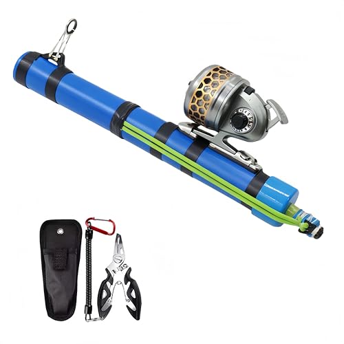 Portable Slingshot, Fishing Rod with Fishing Reel Compact, Telescopic Casting Gear, for Saltwater Professional Launching B...