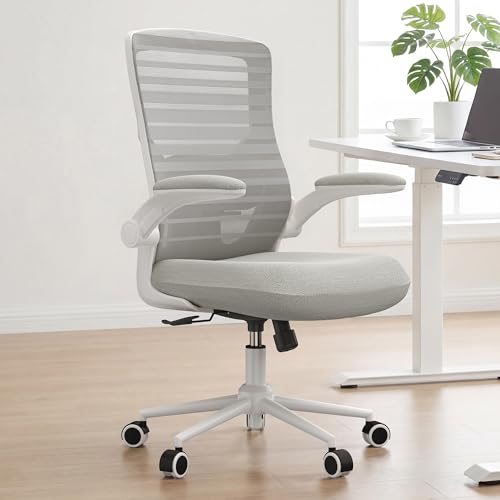 QLTPLUS Office Chair for Long Hours & Lower Back Pain Relief – 4" Molded Foam Cushion, Padded Lumbar Support, and Padded F...
