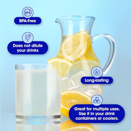 Extra Large Reusable Ice Cubes (2.2" Sq.) 6-Pack - BPA Free Plastic - Great for Cryotherapy Machines, Cold Therapy Units,...