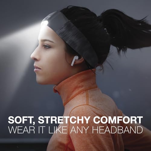 Energizer Headband Light, Headlamp in Black Casts 100 Lumens of LED Light, Impact Resistance up to 1 Meter, Hands Free Lig...