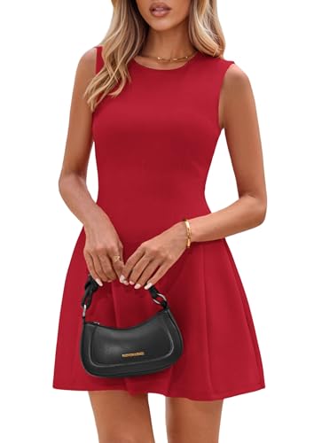 PRETTYGARDEN Summer Dresses for Women 2026 Elegant Classy Spring A Line Business Casual Work Graduation Cocktail Short Dress