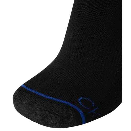 Calvin Klein Mens Quarter Socks - 6 Pack Breathable Cushion Athletic Quarter Length Ankle Socks for Men for Running & Workout