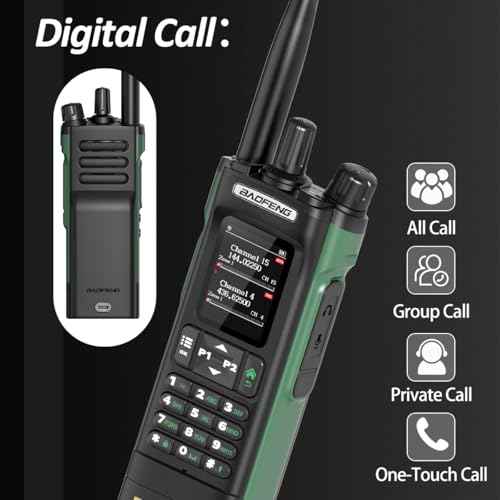 Ham Radio BAOFENG DM32 DMR Radio Handheld Rechargeable Walkie Talkies Long Range DM32UV 5RM Two Way Radio NOAA Weather Radio with GPS, Copy Frequency 2500mAh Battery USB-C Charging with Radio Holster