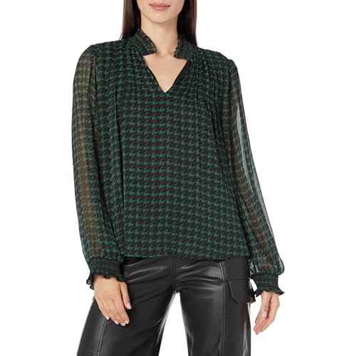 KARL LAGERFELD Women's Houndstooth Blouse
