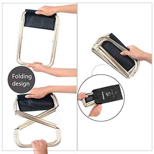 AOUTACC Ultralight Portable Folding Camping Stool for Outdoor Fishing Hiking Backpacking Travelling(XL:13"x14"x15";Large:1...