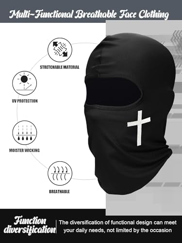 SATINIOR 6 Pcs Ski Mask Cover Balaclava Full Face Mask Winter Face Cover UV Windproof Balaclava for Men Women Outdoor Sports