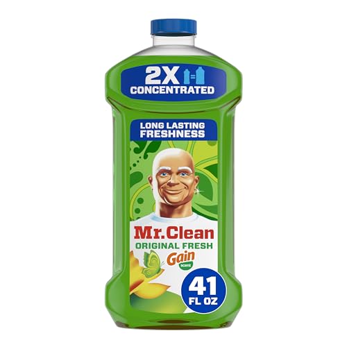 Mr. Clean All Purpose Cleaner, Floor Cleaner for Mopping Home, Bathroom, & Kitchen, Cleaning Liquid for Mop & Bucket, Clea...