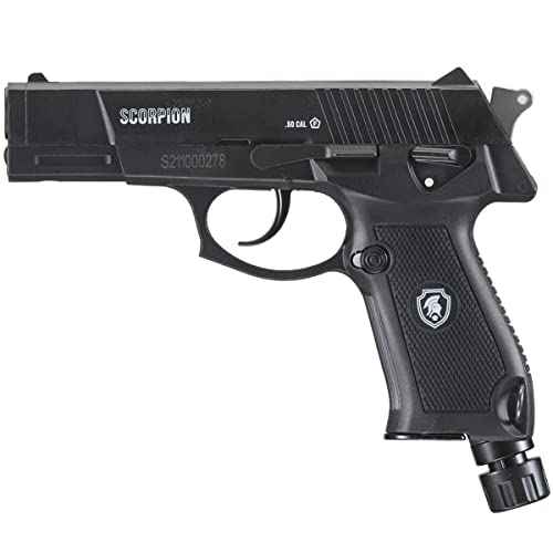 Lancer Tactical Scorpion 0.5 Caliber CO2 Non-Blowback Air Self Defense-Less Lethal, Ideal for Home and Personal Defense-Police-Grade Pepper Projectile Gun