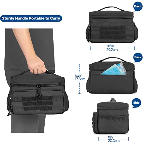Damero Small Medicine Storage Bag Empty, Emergency Trauma Kit Organizer Bag Family First Aid Box for Hiking, Camping and H...