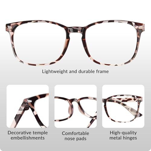 WINTOO Blue Light Glasses for Woman Men | 99% Blue Light Blocking Glasses for Computer Gaming TV Phone Screen Square Frame...