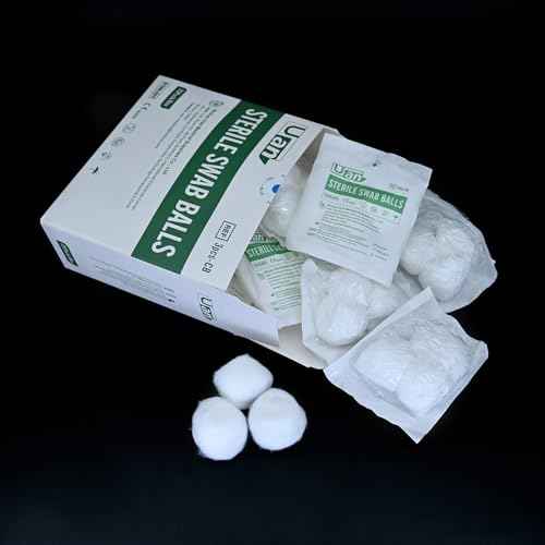 Medical Cotton Balls - Sterile Cotton Ball for Medical Use, 100% Cotton Sterile (3balls/Pack; 20pack/Box)