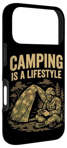 Camping Lifestyle Funny Outdoors Survival Gamer Humor Gaming Case for iPhone 17 Pro