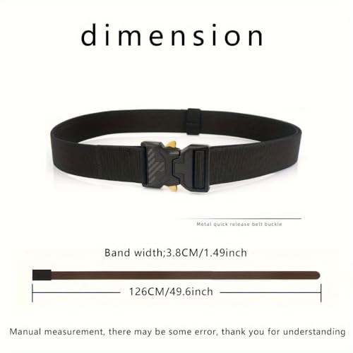 Tactical Belt – Heavy-Duty & Quick Release – Military, Work, Rigger, Duty & Utility Belt for Men