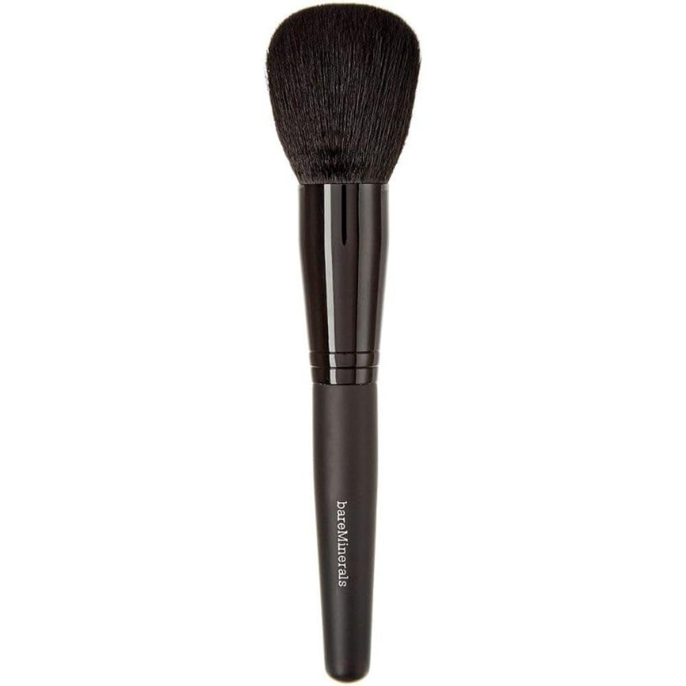 bareMinerals Supreme Finisher Makeup Powder Brush with Synthetic Fibers, For Applying Setting Powders, Highlighters + Bronzers,